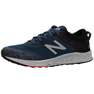 Imagem de New Balance Fresh Foam Arishi Trail V1 Trail Tênis de corrida masculino, Stone Blue/Black, 10 X-Wide