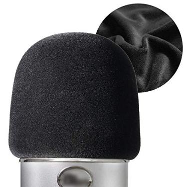 Imagem de Blue Yeti Para-brisas – Capa de microfone com superfície flocada para microfone Blue Yeti, microfones condensadores Yeti Pro, filtro pop profissional de microfone Yeti YOUSHARES
