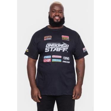 Imagem de Camiseta Onbongo Plus Size Estampada Convoy Staff Preta