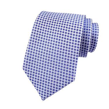 Imagem de GGWMSKRH Gravata masculina 1 peça masculina 8 cm carreira gravata listrada camisa de negócios, R, tamanho �nico