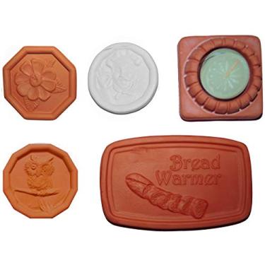 Imagem de Protetor de açúcar mascavo JBK – Segundos de fábrica (defeitos cosméticos) (embalagem de presente de cerâmica – 2 protetores de açúcar mascavo, aquecedor de pão, minder e um suporte de vela)