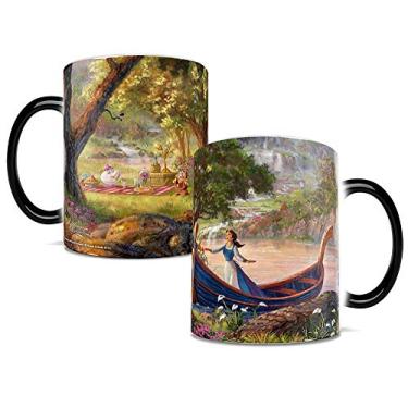 Imagem de Morphing Mugs Disney - A Bela e a Fera - Piquenique - Thomas Kinkade - Uma caneca de cerâmica sensível ao calor com mudança de cor de 325 ml - Imagem revelada quando líquido quente é adicionado!