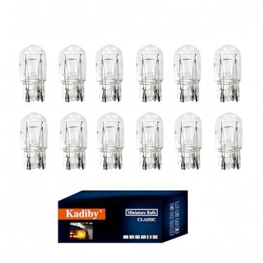 Imagem de Kadiby Pacote com 12 lâmpadas 7443 7444 T20 W21/5W 7443LL lâmpadas de freio/traseira/luz diurna de longa vida útil (DRL) para RAV4 CR-V Civic Pilot Camry Silverado 4Runner Altima Corolla e outros