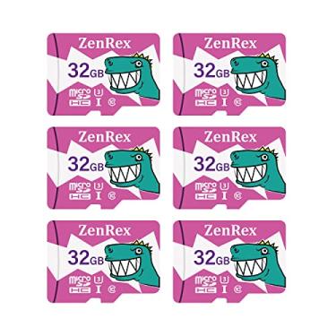 Imagem de ZenRex Pacote de 32 GB de 1, 6 unidades Micro SDHC de alta velocidade 4K UHD Full HD Gravação de vídeo C10 U1 A1 cartão de memória para câmera, tablet, smartphone com adaptador