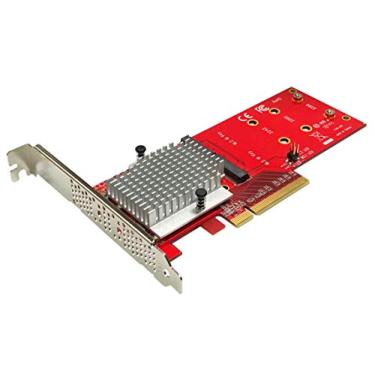 Imagem de Ableconn PEXM2-130 - Adaptador PCIe 3.0 x8 para 2x M.2 NGFF PCIe NVMe SSDs - Compatível com Windows, Linux e MacOS