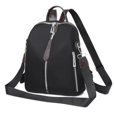 Imagem de TOKSHOP Mochila Pequena Feminina Bolsa Transversal Moderna e Leve (Preto)