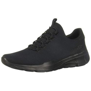 Imagem de Skechers Tênis de Cano Baixo Masculino, Preto/preto, 8.5