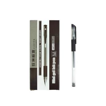 Imagem de Joucien 12 peças/caixa - 0,5 mm caixa com cabeça de bala de secagem rápida caneta neutra preta, vermelha, azul transparente caneta neutra - preta