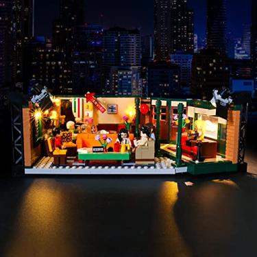 Imagem de Vaodest Luz LED para Lego 21319 Friends Central Perk, design e configuração compatíveis com o modelo 21319 (apenas luz LED, não kit de blocos de montagem)