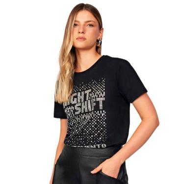 Imagem de Camiseta Acostamento Shine Pr25 Preto Feminino