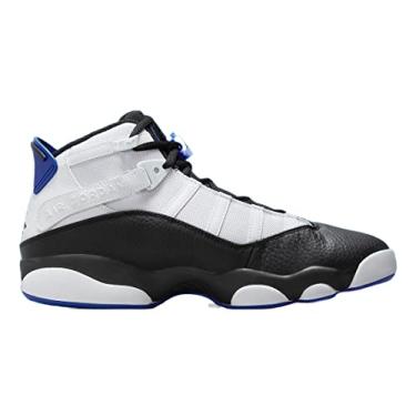 Imagem de Nike Jordan Tênis de basquete masculino 6 anéis 322992-012 Branco Game Royal Black 42