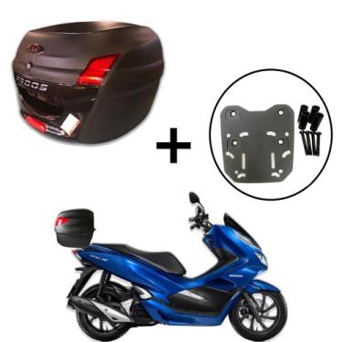 Imagem de Baú 34 litros Awa Proos com Bagageiro para PCX 150 160 2013-2023, Pret
