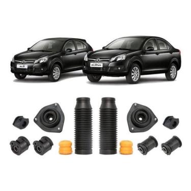 Imagem de Kit Batente Coxim Buchas Suspensão Dianteira Jac J3 2011/16 - Qualykit