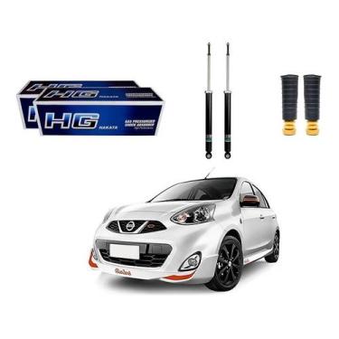 Imagem de Kit Amortecedor Traseiro March Rio 1.0 1.6 2013 A 2016 - Nakata