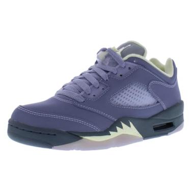 Imagem de Tênis feminino retrô Air Jordan 5, Indigo Haze/Fire Red, 34