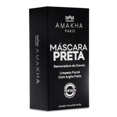 Imagem de Mascara Preta Amakha Paris 10 Unidades 8g - Remove Cravo Molda Ao Seu 