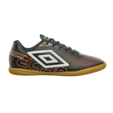 Imagem de Chuteira Umbro Futsal Indoor Masculina Preto Laranja Branco, Preto, La
