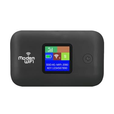 Imagem de Hotspot Móvel 4G LTE, 300 Mbps de Alta Velocidade Pequeno Hotspot WiFi Móvel Desbloqueado Com Slot para Cartão SIM Suporte para 10 Usuários Dispositivos Portáteis de Roteador