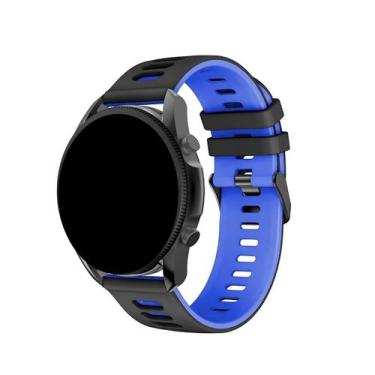 Imagem de Pulseira 22mm e 20mm Silicone Color p/ Relógio c/ Pinos - Poolsy, Pret