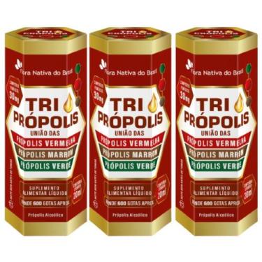 Imagem de 3 Extrato de Propolis Verde + Propolis Marrom + Propolis Vermelho 20ml