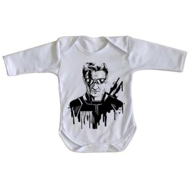 Imagem de body nenê criança roupa bebê manga longa Gavião Arqueiro - Empório Dut