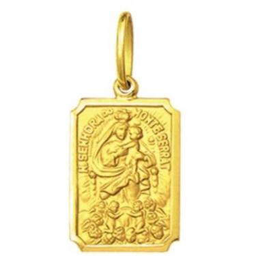 Imagem de Pingente Medio 1.6cm Modelo Retangular Santos Ouro 18k ( 29 Santos ) K