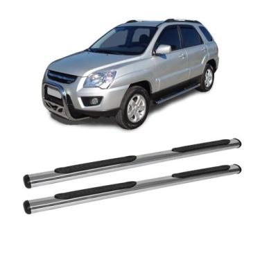 Imagem de Estribo Sportage 2007 a 2010 Cromado Oblongo - CCF