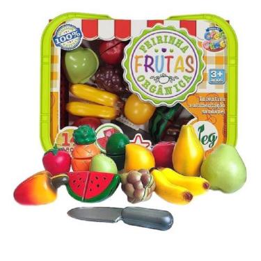 Imagem de Cestinha De Compras E Frutas Brincadeira De Crianças - Big Star