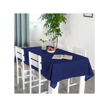 Imagem de Toalha Mesa Retangular Tecido Rustico Lavável Texturizado 2m - Casa Ar