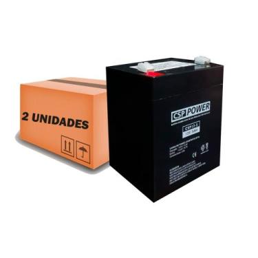 Imagem de Kit 2 Bat. Caixa Multiuso Philco Pht3000 Pht5000 12v 5a 20h - Csp Powe
