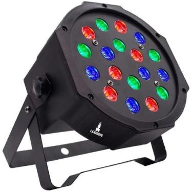 Imagem de Canhão Iluminação 18 Leds Slim 64 Rgb Profissional Eventos - Lorben