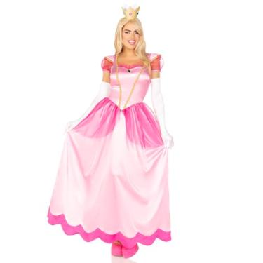 Imagem de Leg Avenue Fantasia feminina clássica rosa princesa 2 peças