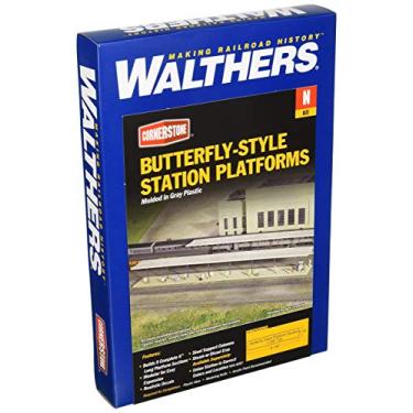 Imagem de Walthers, Inc. Kit de abrigo de plataforma para estação estilo