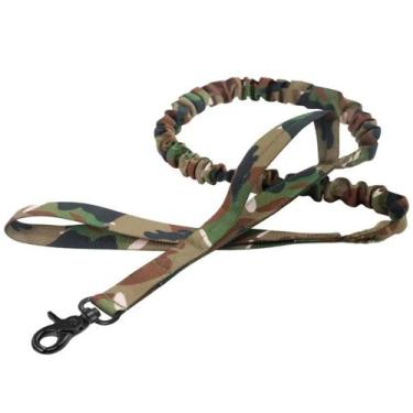 Imagem de Guia Elástica p/ Cachorro MADOG Alça Longa e Curta CAMUFLADA