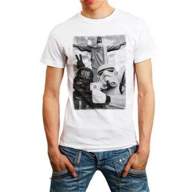 Imagem de Camiseta Masculina Branca Star Wars Rio 15 - DESIGN CAMISETAS, Branco,