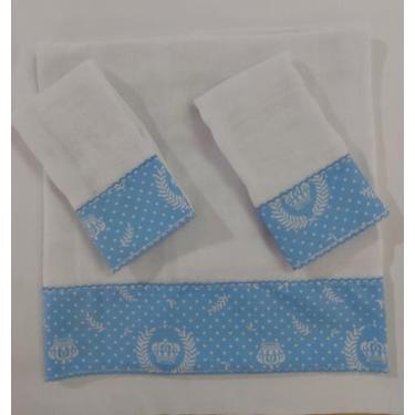 Imagem de Kit De Fralda Para Bebês - Menina /Menino - 1 Fralda De Ombro - 2 Fral