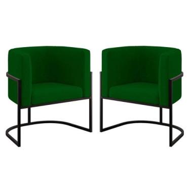 Imagem de Kit 02 Cadeiras Poltrona Lua para Sala Quarto Balaqui Decor - B Balaqu