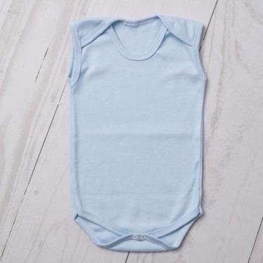 Imagem de Body bebê regata suedine 100% algodão - LETICIA CAT, Azul bb, G