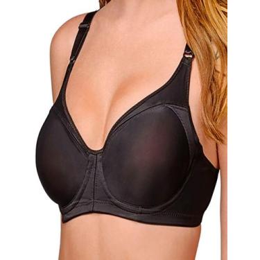 Imagem de Sutiã com Aro e sem Bojo Support Control Demillus 64905 Taça C, Preto,