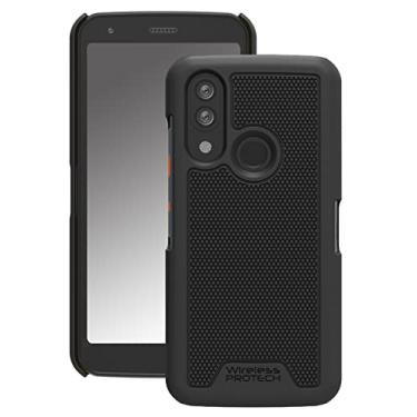 Imagem de Wireless PROTECH Capa compatível com telefones CAT S62 e CAT S62 PRO, capa protetora rígida com revestimento de toque macio (preto)