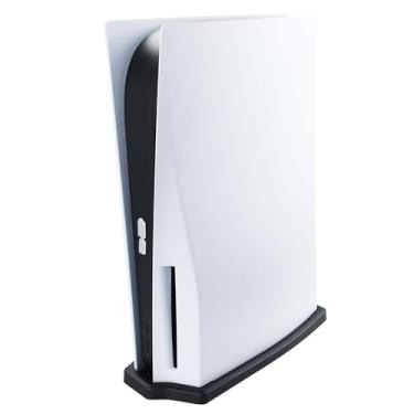 Imagem de RDFJ Suporte vertical compatível com console da série PS5 com aberturas de resfriamento integradas e pés antiderrapantes, economiza espaço, especialmente projetado (preto, para PS5 1000 Ultra HD)