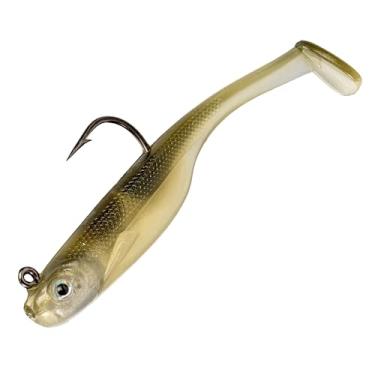 Imagem de Strike King (SKHM418-504) Isca de pesca Homing Minnow, isca de natação de plástico macio pré-equipada, otimizada para sonar ao vivo, perfil realista de peixinho, 10 cm, gancho 3/0, pacote com 3, AYU