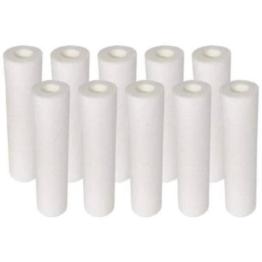 Imagem de Kit 10 Refil Polipropileno Filtro Cavalete, Caixa D`Água E