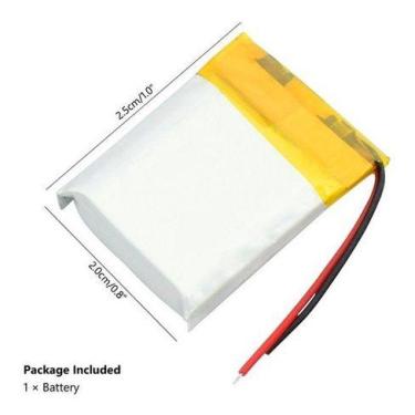 Imagem de Bateria 502025 5mm X 20mm X 25mm Com 2 Fios 200mah 3,7v - - KMIG