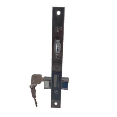 Imagem de Fechadura 3f 522r51 rolete preto porta pivotante alum ferro