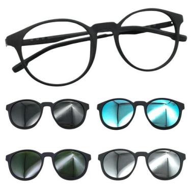 Imagem de Armação de Grau Mormaii 6071 Swap 2 Preto Fosco Com 4 Clipon, Cinza, G