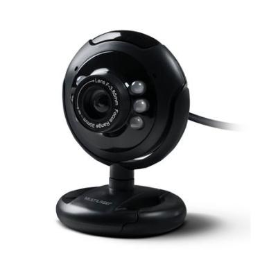 Imagem de Webcam Standard 480p 30Fps Led Noturno c/ Botão Snapshot Microfone Conexão Usb Preto - WC045 WC045