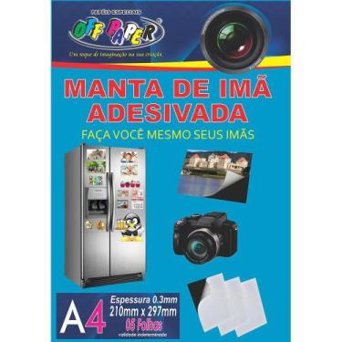 Imagem de Manta de Ima Adesivada A4 5 Folhas Off Paper - 10476