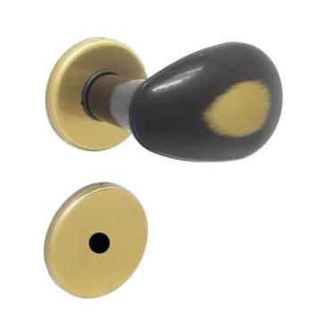 Imagem de Fechadura HAGA - Click - Roseta 527 - Banheiro - 4498B