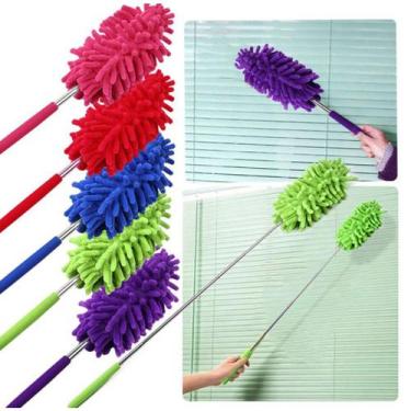 Imagem de Espanador Chenille Microfibra Retrátil Articulado Para Limpeza Domesti